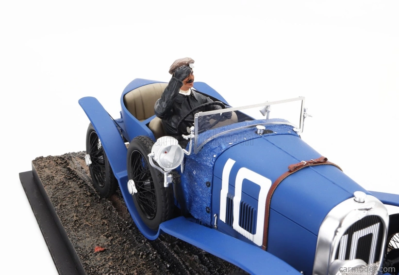 Le mans miniatures Chenard & walcker Type U3 15cv Sport 3.0l S4 Team Chenard-walcker Sa N 10 2nd 24h Le Mans 1923 Raoul Bachmann - Christian Dauvergne 1:18 Světle Modrá