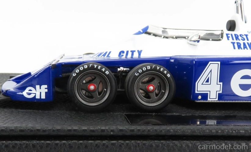 Gp-replicas Tyrrell F1  P34/2 Elf Ford Six Wheels N 4 Season Gp 1977 P.depailler 1:18 Modrá Bílá