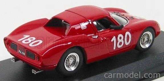 Najlepší model Ferrari 250lm N 180 Targa Florio 1966 1:43 Červená