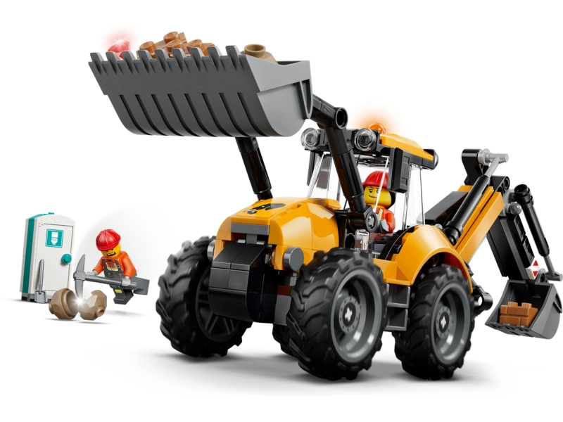 LEGO City - Žltý nakladač s rýpadlom