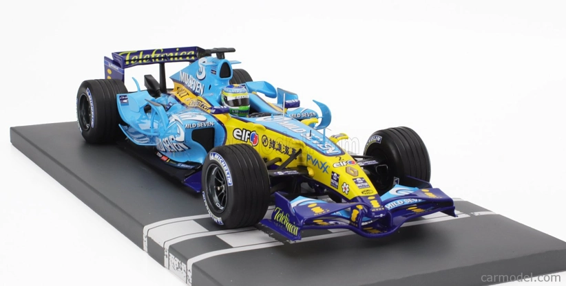 Minichamps Renault F1 R26 Team Mild Seven Renault F1 N 2 3rd China Gp 2006 Giancarlo Fisichella 1:18 Light Blue Yellow