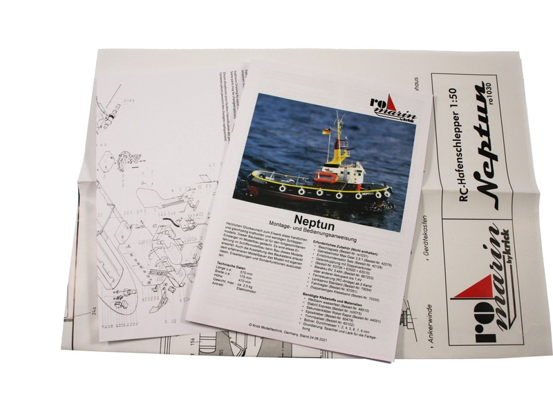 RC stavebnice ROMARIN Přístavní remorkér Neptun kit
