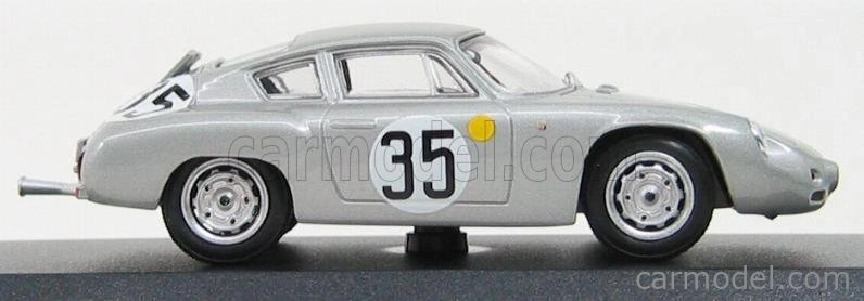 Best-model Porsche 1600gs Abarth N 35 Le Mans 1962 Buchet - Schiller 1:43 Silver