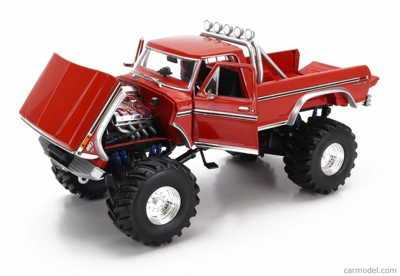 Greenlight Ford USA F-250 Monster Truck Godzilla 1974 1:18, červená