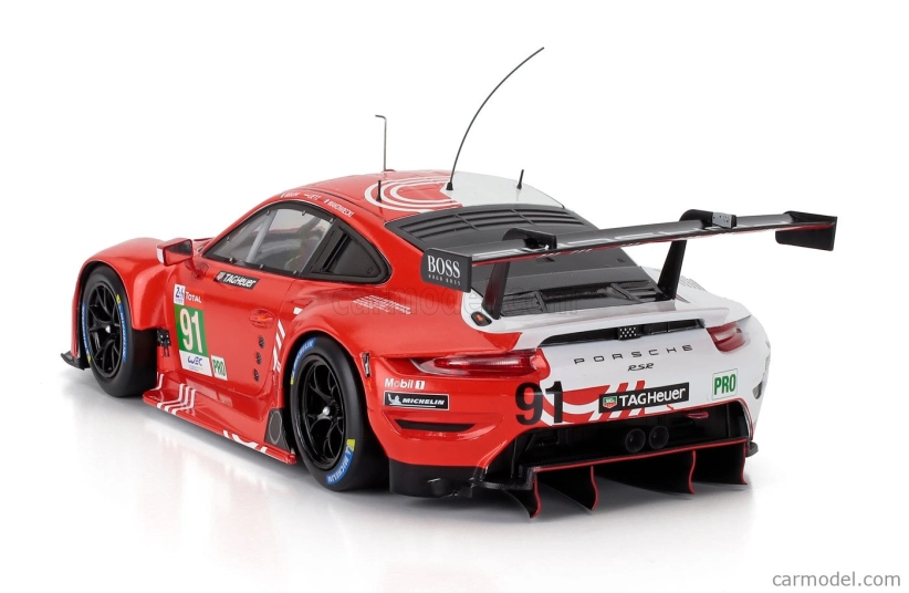 Ixo-models Porsche 911 991-2 Rsr N 91 24h Le Mans 2020 Gianmaria Bruni - Richard Lietz - Frederic Makowiecki- Porsche 917 Tribute Design 1:18 Red