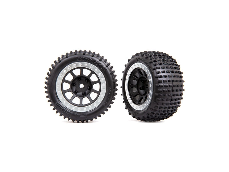 Kolesá Traxxas 2,2", disk sivý/chróm, pneumatiky Alias (2) (zadné)