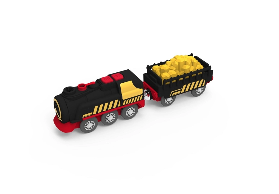 2Kids Toys Parní vlak na baterie s funkcí páry
