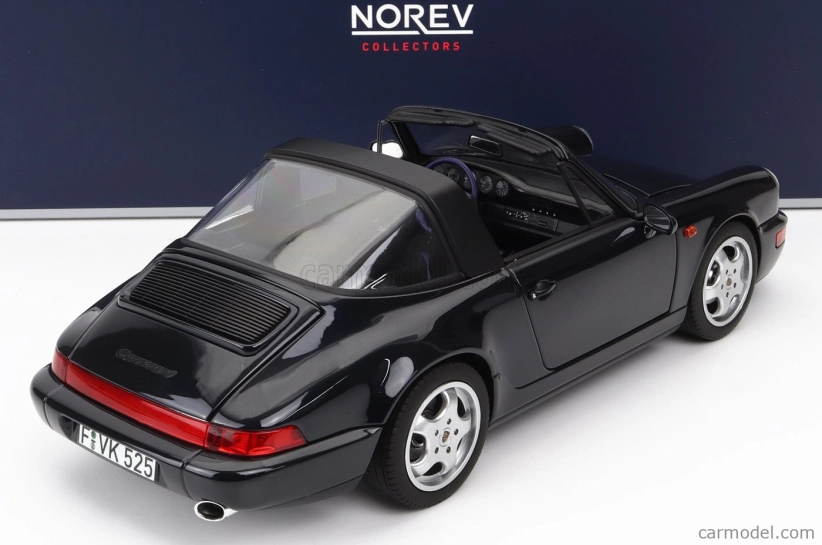 Norev Porsche 911 964 Carrera 4 Targa 1991 1:18 Modrá