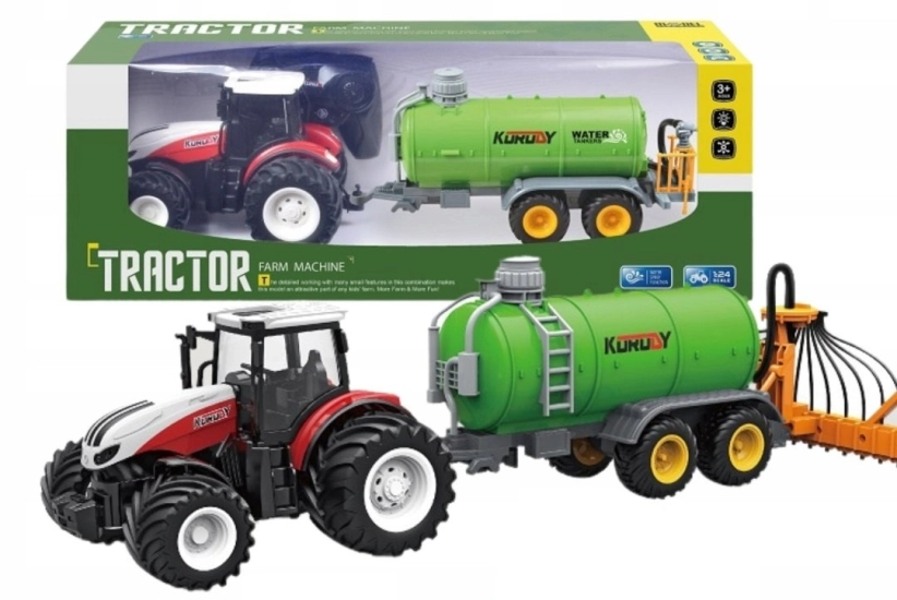 RC traktor Korody s cisternou na hnojovicu s hadicovým aplikátorom 1:24