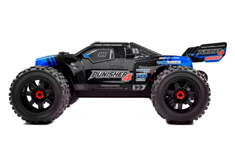 RC auto PUNISHER-4 Monster Truck 4WD 3-4S RTR, modrá