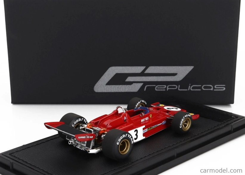 Gp-replika Ferrari F1 312b3 N 3 Monaco Gp Montecarlo 1973 Jacky Ickx 1:43 Červená