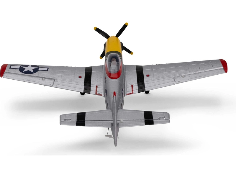 RC letadlo E-flite P-51D Mustang 0.49m Detroit Miss SAFE Select BNF Basic