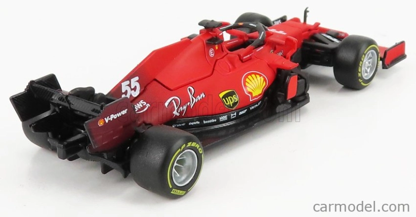Bburago Ferrari F1 Sf21 Team Scuderia Ferrari Mission Winnow N 55 1:43, červená