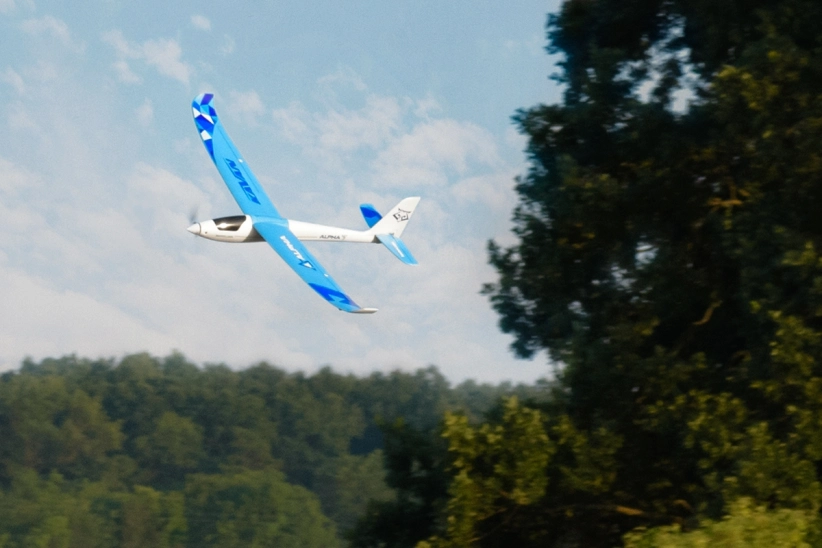 RC letadlo Alpha 1500V2 RTF(M1), modrá