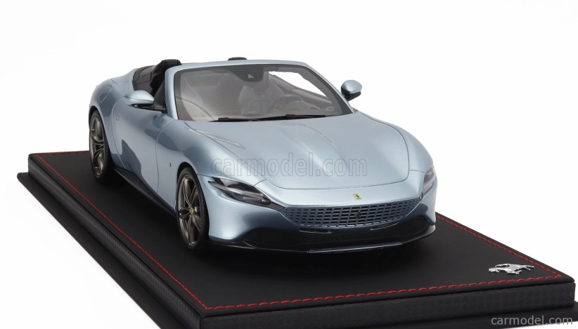 Bbr-models Ferrari Roma Spider Open 2020 - Con Vetrina - With Showcase 1:18 Grigio Alloy - Šedá