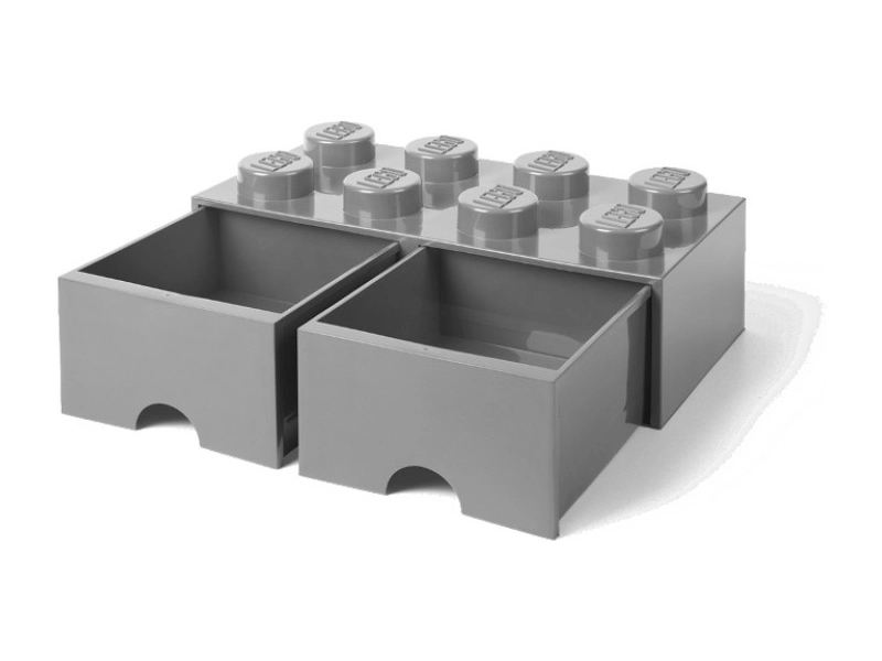 LEGO úložný box s šuplíky 250x500x180mm - modrý