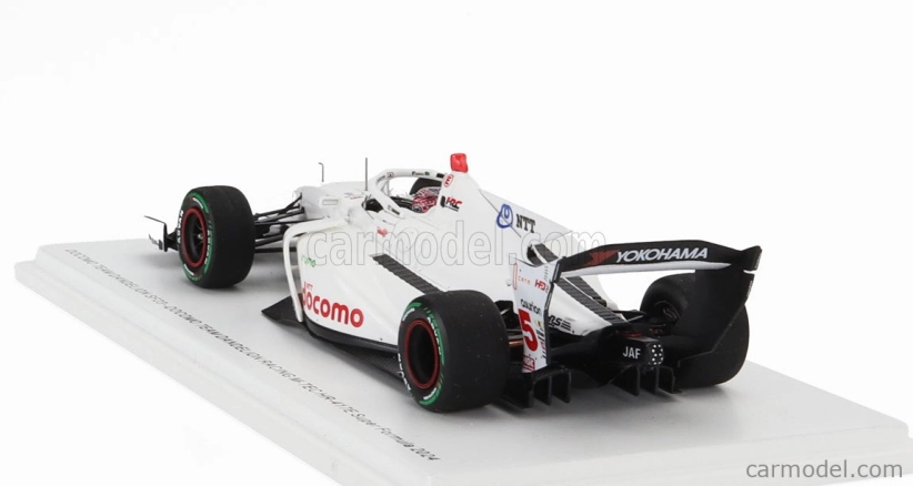 Spark-model Dallara Sf23 Hr-417-e M-tec Team Dandelion Racing N 5 Super Formula Season 2024 Tadesuke Makino 1:43 Bílá
