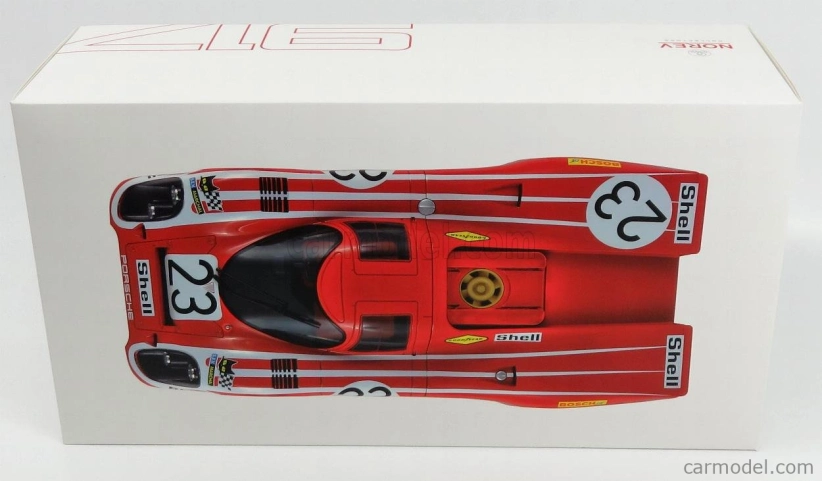 Norev Porsche 917k Team Salzburg N 23 Víťaz 24h Le Mans 1970 H.herrmann - R.attwood 1:12 Červená biela
