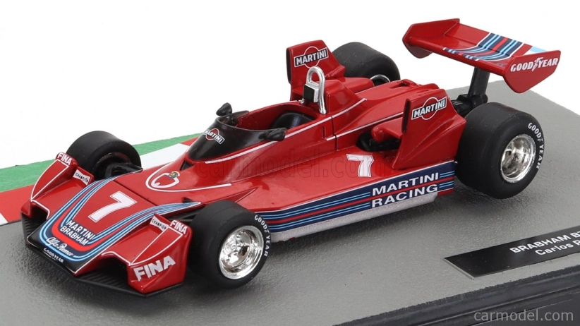 Edicola Alfa romeo F1 Brabham Bt45b Martini Racing N 7 Sezóna 1976 Carlos Reutemann 1:43 Červená