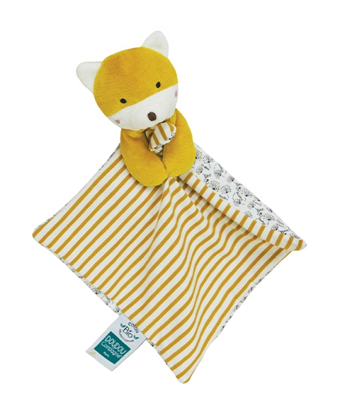 Doudou Liška s dečkou z BIO bavlny 20 cm