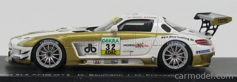 Schuco Mercedes benz Sls Coupe 6.3 Amg Gt3 (c197) N 32 Adac Masters Gt 2012 D.baumann - H.proczyk 1:43 Bílé Zlato