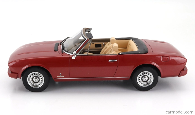 Cult-scale models Peugeot 504 Cabriolet Open 1983 1:18 Red Met