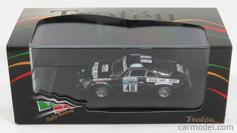 Trofeu Renault A110 Alpine Coupe N 48 Rally Rac 1978 B.saby - M.guegan 1:43 Black
