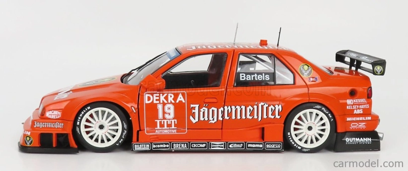 Werk83 Alfa romeo 155 V6 Ti Jagermeister Racing N 19 Dtm Itc 1995 Michael Barteles 1:18 Oranžová