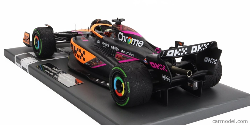 Minichamps Mclaren F1  Mcl36 Team Mclaren N 3 5th Singapore Gp 2022 Daniel Ricciardo 1:18 Oranžová Světle Modrá