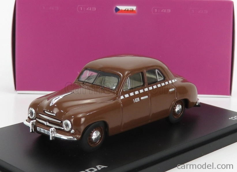 Abrex Škoda 1201 Taxi 1956 1:43 Hnedá