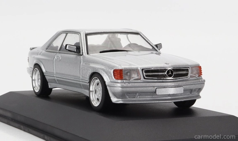 Solido Mercedes benz S-class 560sec Amg (c126) Wide Body 1990 1:43 Strieborný