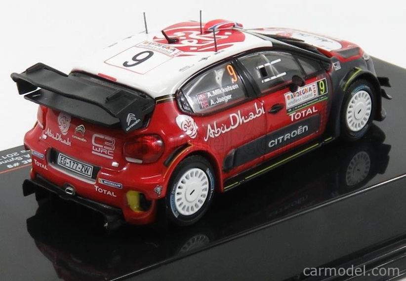Ixo-models Citroen C3 Wrc Abu Dhabi N 9 Rally Sardegna 2017 1:43
