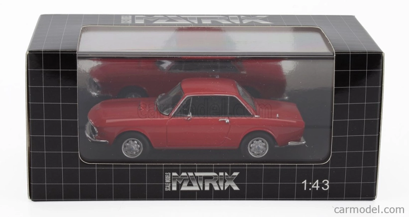 Modely v mierke Matrix Lancia Fulvia Coupe 3-series 1975 1:43 Červená