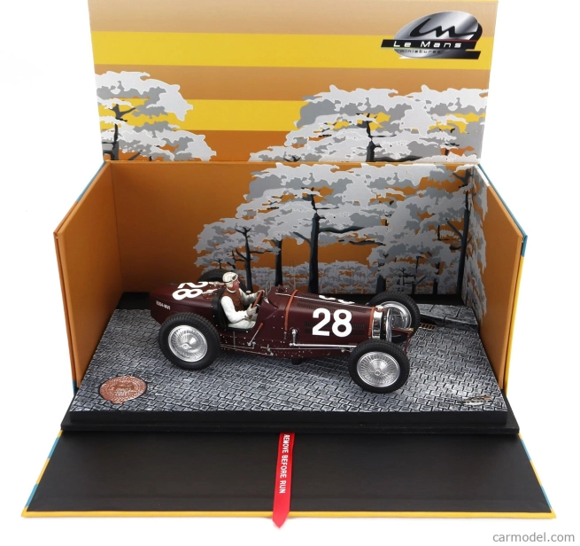 Miniatúry Le mans Bugatti F1 Type 59 N 28 Monaco Gp 1934 Tazio Nuvolari 1:18 Bordeaux