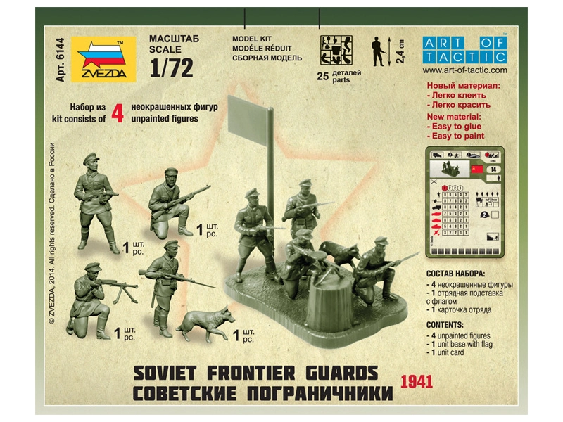 Zvezda figurky - sovětská frontová linie (1:72)