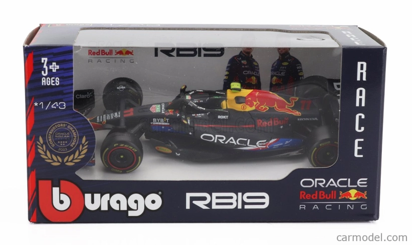 Bburago Red bull F1  Rb19 Team Oracle Red Bull Racing N 11 4th Austin Usa Gp 2023 Sergio Perez 1:43 Matt Blue