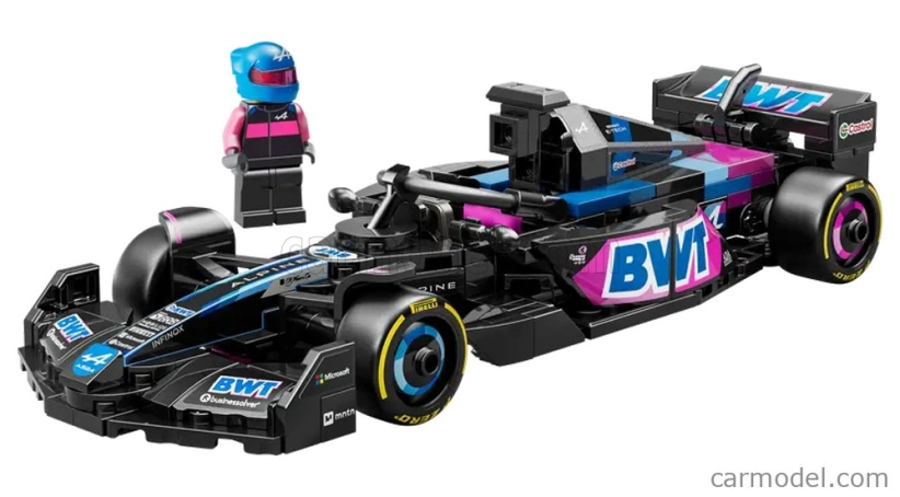 Lego Alpine Lego Speed Champion - F1  A524 Team Bwt Alpine Season 2024 - 258 Pezzi - 258 Pcs Černá Modrá Růžová