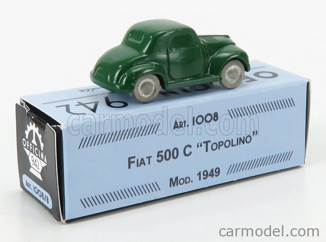 Officina-942 Fiat 500c Topolino 1949 1:76 Zelená
