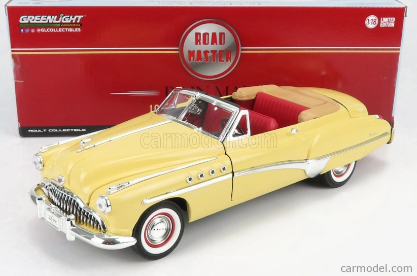 Greenlight Buick Roadmaster Cabriolet Open 1949 - Charlie Babbitt's Rain Man 1:18 Cream