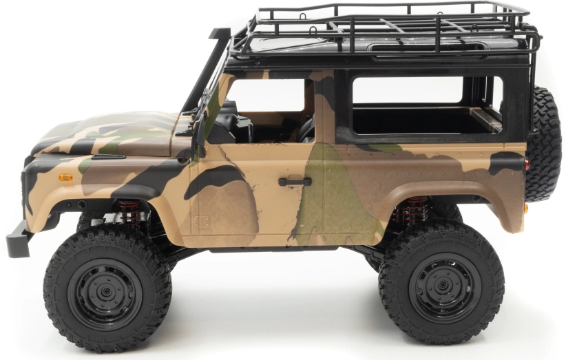 RC auto Land Rover Trail V2 1/12 RTR 4WD, kamufláž + náhradní baterie