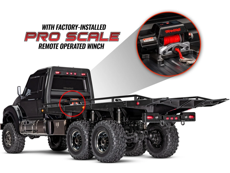 Traxxas TRX-6 Ultimate RC Hauler 6x6 1:10 RTR s navijakom čierny