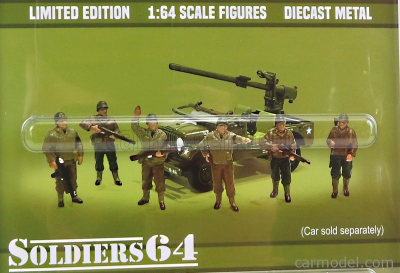 American diorama Figures Set - Soldiers 1:64 Vojenská Zelená
