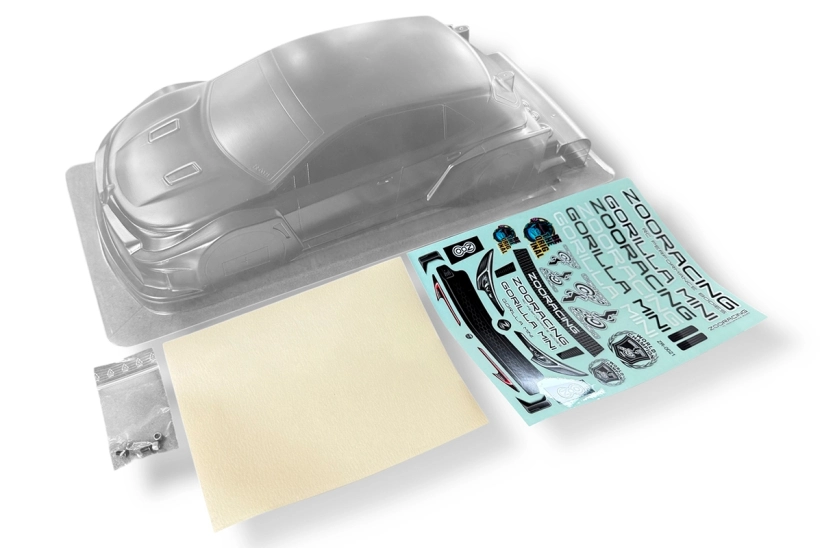 Karoserie čirá Gorilla MINI M-chassis touring car - 0,7 mm