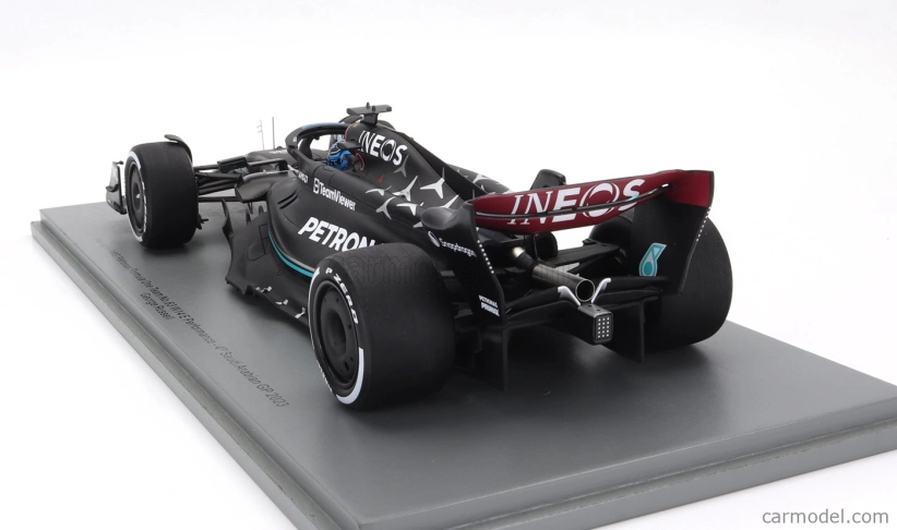 Spark-model Mercedes gp F1 W14 Team Mercedes-amg Petronas Formula One N 63 Season 2023 George Russel 1:18 Matt Black