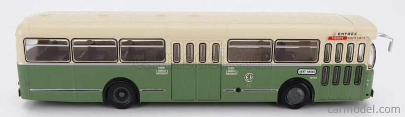 Edicola Brossel Bl55 Bus Saint-amano 1966 1:43 krémovo zelená