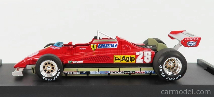 Brumm Ferrari F1 126c2 N 28 Winner San Marino Imola Gp 1982 Didier Pironi 1:43 Red