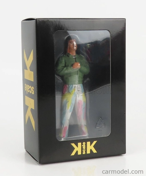 Kk-scale Figures Kalle Standing For Mercedes S-class 500 Sec (c126) Coupe 1987 1:18 Zelená Bílá