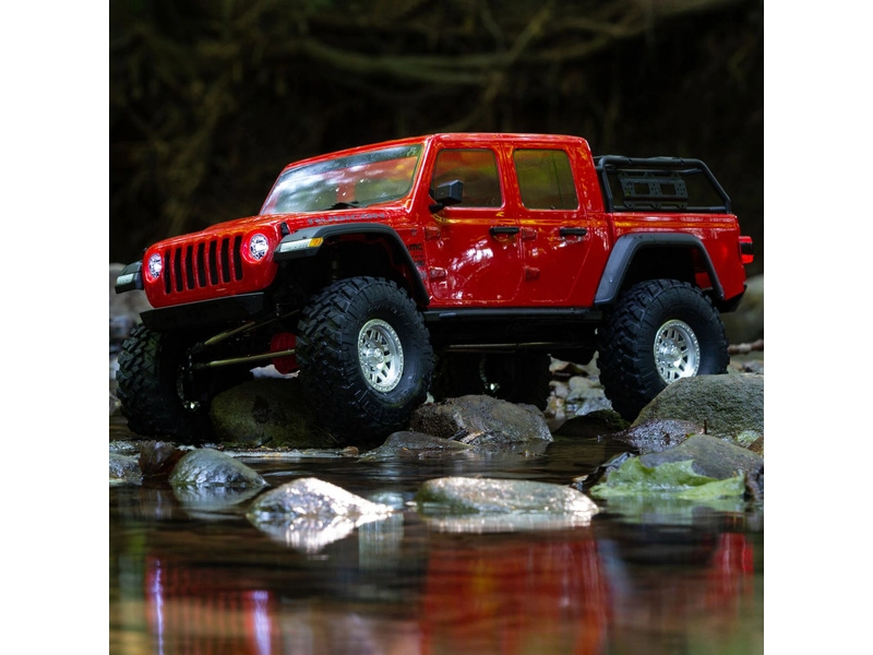 RC auto Axial SCX10 III Jeep JT Gladiator 4WD 1:10 RTR, červené
