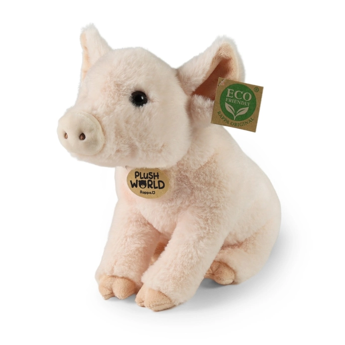 Rappa Plyšové prasa 28 cm ECO-FRIENDLY PLUSH WORLD