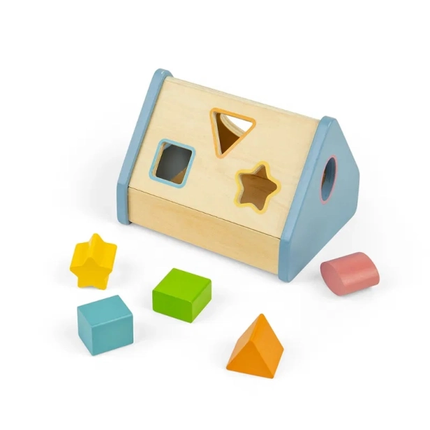 Bigjigs Toys Tvarový vkladací domček